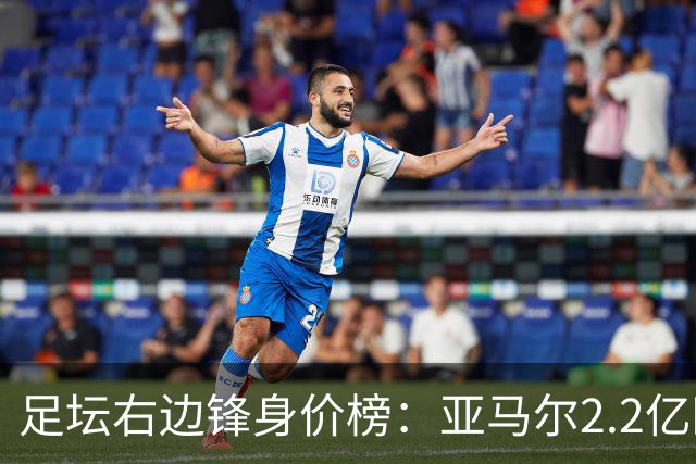足坛右边锋身价榜：亚马尔2.2亿欧居首，奥利塞次席迪奥曼德第三